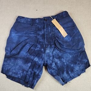 NWT Wasted Collective Shorts Men’s Size Medium Blue Tie Dye Recycled